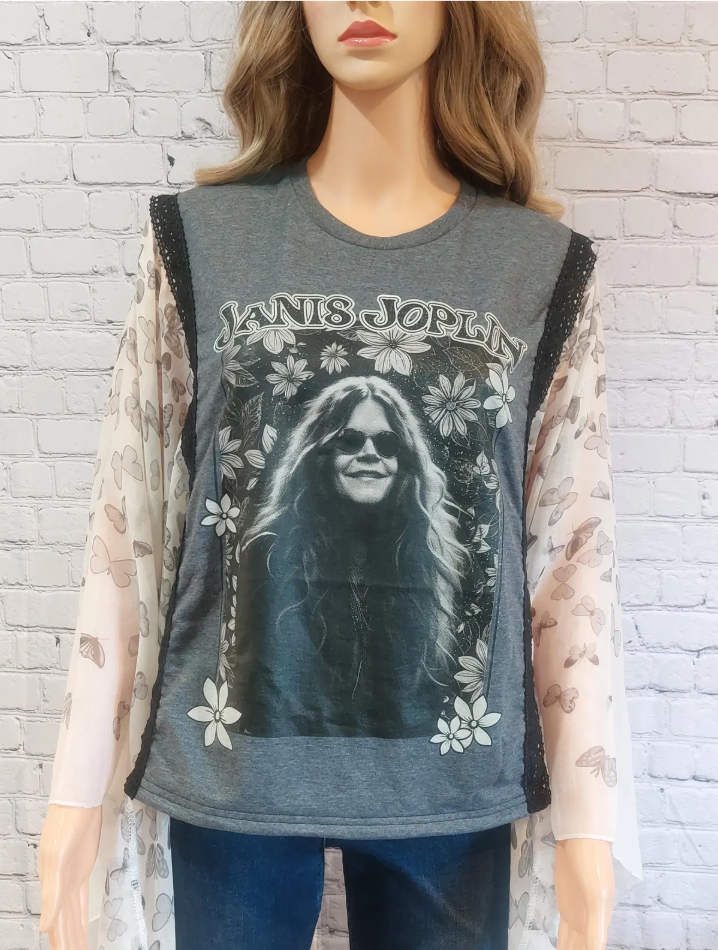 JanisJoplin Mix & Match Tee (No Patch)